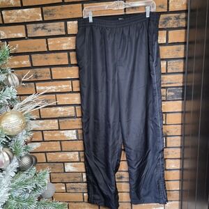 New Balance All Motion Running Track Pants Black Elastic Waist Ankle Zip‎ Men XL